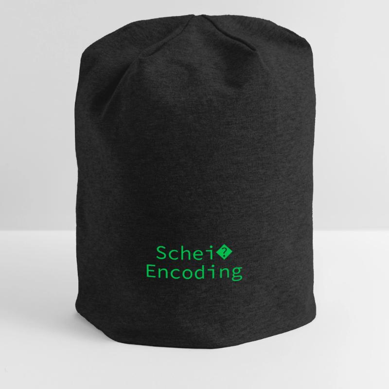 Schei encoding Programming Informatik Geschenk Jersey-Beanie