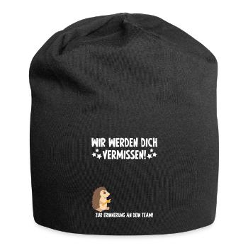 Vermissen Geschenk Abschied Kollege Arbeit - Jersey-Beanie - Schwarz - Vorne