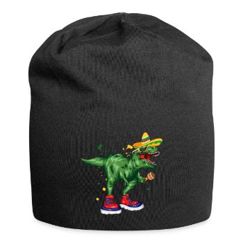 Mexico Holiday Dino gift idea holiday - Jersey Beanie - black - Front