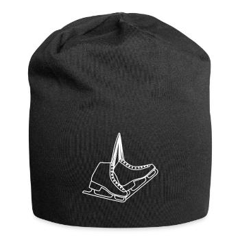 Patins Patins Patins de glace - Bonnet en jersey - noir - Devant