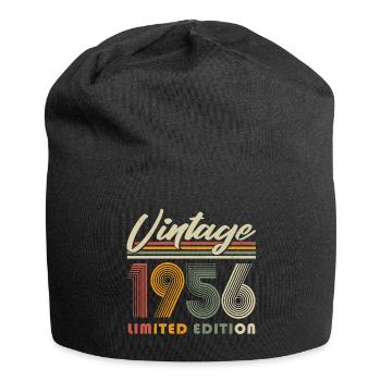 1956 Vintage Vintage Retro Birthday - Jersey Beanie - black - Front