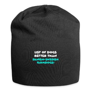 Danish-Swedish Farmdogs - Jersey-Beanie - Schwarz - Vorne