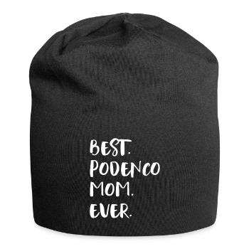 Podenco Mom - Jersey Beanie - black - Front