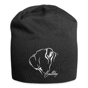 BULLDOG Profile Dogs Dog Wilsigns - Jersey Beanie - black - Front