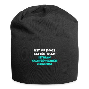 Chiens à poil grossier d’Istrie - Bonnet en jersey - noir - Devant