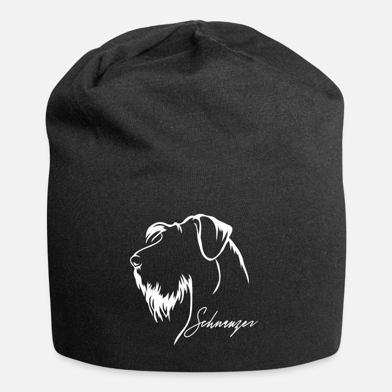 SCHNAUZER Profil Hunde Hund Wilsigns - Jersey-Beanie - Schwarz