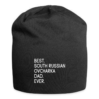South Russian Ovcharka Dad - Jersey Beanie - black - Front