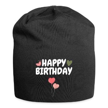 Happy Birthday - Jersey Beanie - black - Front