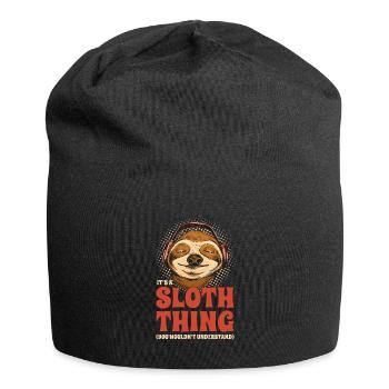 It's A Sloth Thing Funny Sloth - Jersey Beanie - black - Front