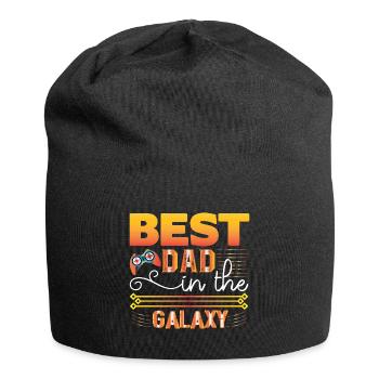 Bester Vater in der Galaxie - Jersey-Beanie - Schwarz - Vorne