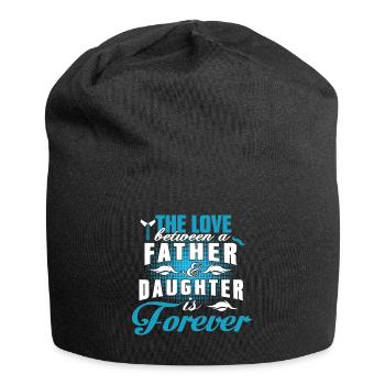 father and daughter / father / daughter / gift - Jersey Beanie - black - Front