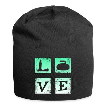 Cher curling - Bonnet en jersey - noir - Devant