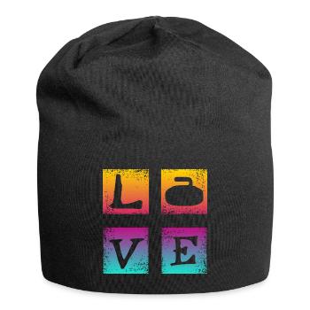 Dear Curling - Jersey Beanie - black - Front