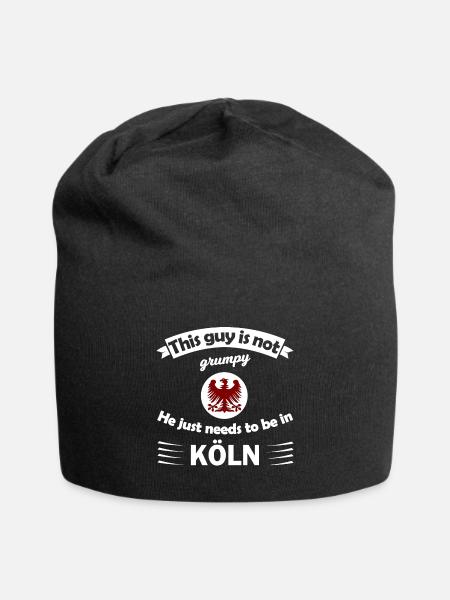 Die Kölner - Jersey-Beanie - Schwarz