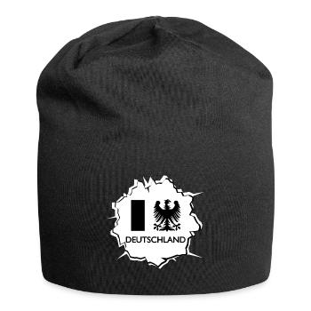 Un cœur pour l’Allemagne - Bonnet en jersey - noir - Devant