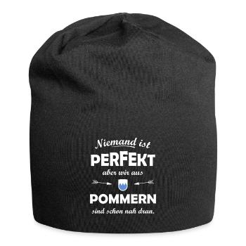 Die Provinz Pommern - Jersey-Beanie - Schwarz - Vorne