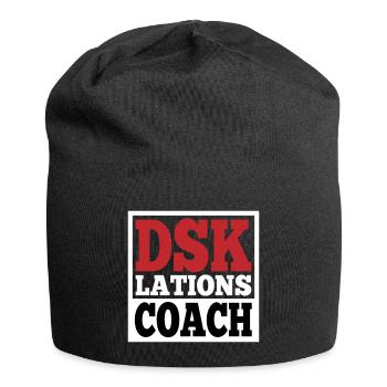 Deeskalationsteam DSKlations Coach Farben änderbar - Jersey-Beanie - Schwarz - Vorne