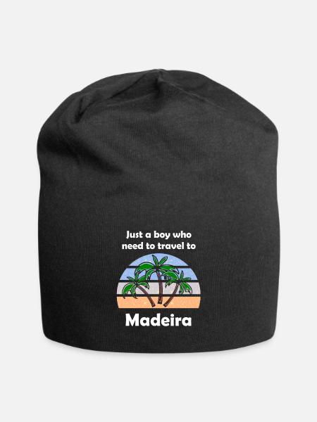 Der Junge aus Madeira - Jersey-Beanie - Schwarz