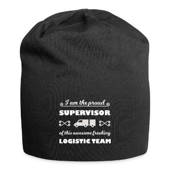 Der Transport Chef - Jersey-Beanie - Schwarz - Vorne