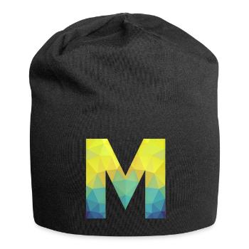 M with triangulated surfaces - Jersey Beanie - black - Front