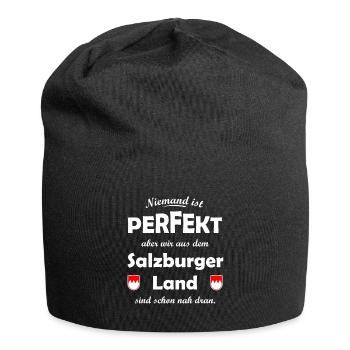 Zuhause in Salzburg Österreich - Jersey-Beanie - Schwarz - Vorne