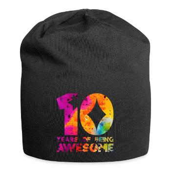 10 ANS D’ÊTRE UNE LICORNE GÉNIALE 10E ANNIVERSAIRE - Bonnet en jersey - noir - Devant