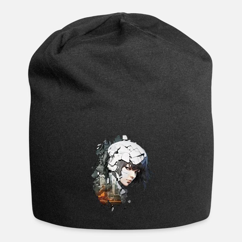 Anime No21 - Jersey-Beanie - Schwarz