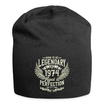 Legendary since 1974 Vintage Vintage Birthday - Jersey Beanie - black - Front