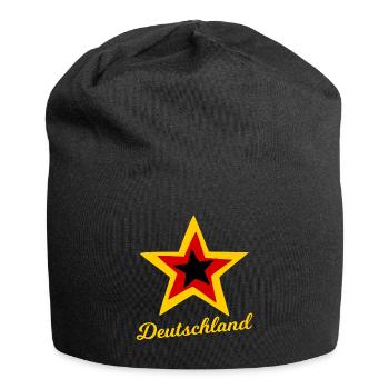 A star from Germany - Jersey Beanie - black - Front