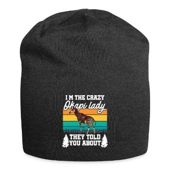 Pure Okapi nature - Jersey Beanie - charcoal grey - Front