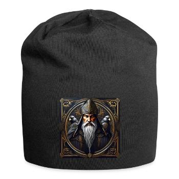 Magicien mystique avec corbeaux - Bonnet en jersey - noir - Devant