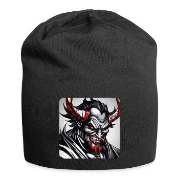 Démon Monstre Monstre Monstre Diable - Bonnet en jersey - noir - Devant