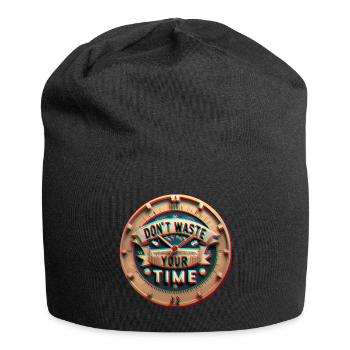Faded Style - Don't waste your Time - Jersey Beanie - black - Front