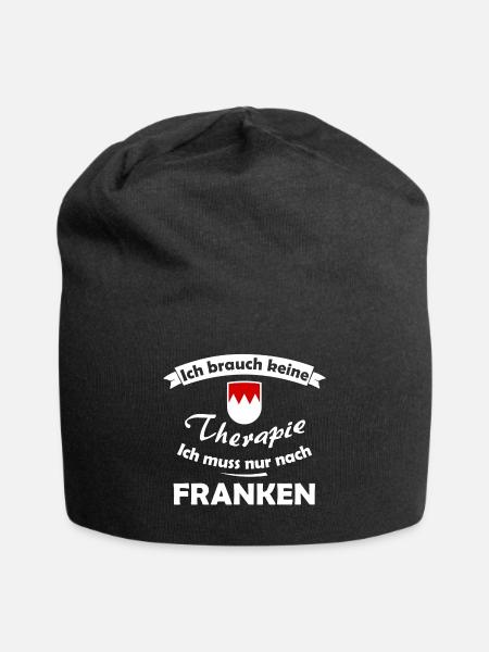 Heimweh nach dem schönen Franken - Jersey-Beanie - Schwarz