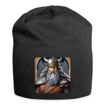 Germane Wikinger - Jersey-Beanie - Schwarz - Vorne
