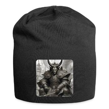 Dämon Monster Ungeheuer - Jersey-Beanie - Schwarz - Vorne