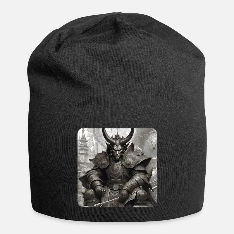 Dämon Monster Ungeheuer - Jersey-Beanie - Schwarz