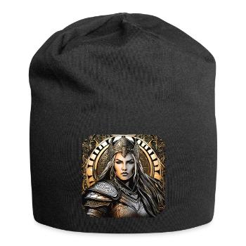 Proud Viking Germanin Shieldmaiden - Jersey Beanie - black - Front
