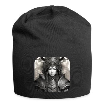 Fière Vierge de bouclier - Bonnet en jersey - noir - Devant