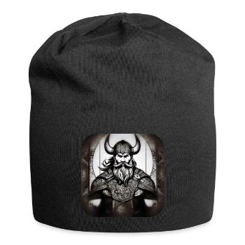Proud Viking Warrior Germanic - Jersey Beanie - black - Front