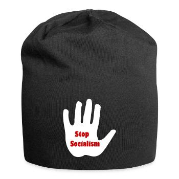 Beendet die sozialistische Bewegung - Jersey-Beanie - Schwarz - Vorne