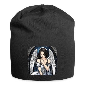 Cool Gothic Angel III - Jersey Beanie - black - Front
