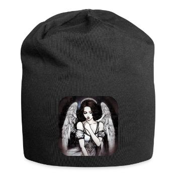 Cool Gothic Angel II - Jersey Beanie - black - Front