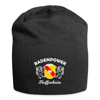 Das schöne Kraichgau - Jersey-Beanie - Schwarz - Vorne
