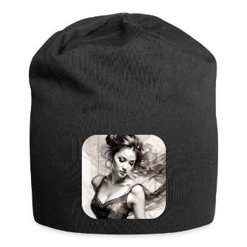 Beauté gracieuse - Bonnet en jersey - noir - Devant