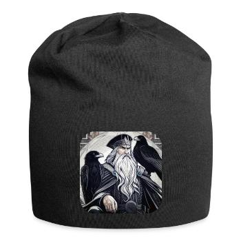 Viking Odin with Ravens II - Jersey Beanie - black - Front