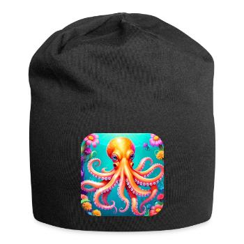Poulpe cool II - Bonnet en jersey - noir - Devant