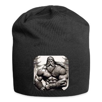 Proud Viking Warrior Germanic - Jersey Beanie - black - Front