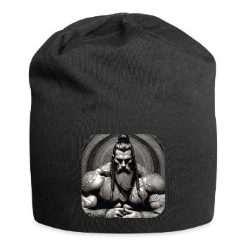 Proud Viking Warrior Germanic - Jersey Beanie - black - Front