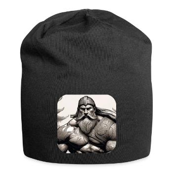 Proud Viking Warrior Germanic - Jersey Beanie - black - Front